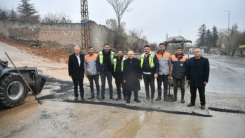 Büyükkılıç, Talas'ta altyapı çalışmalarını inceledi