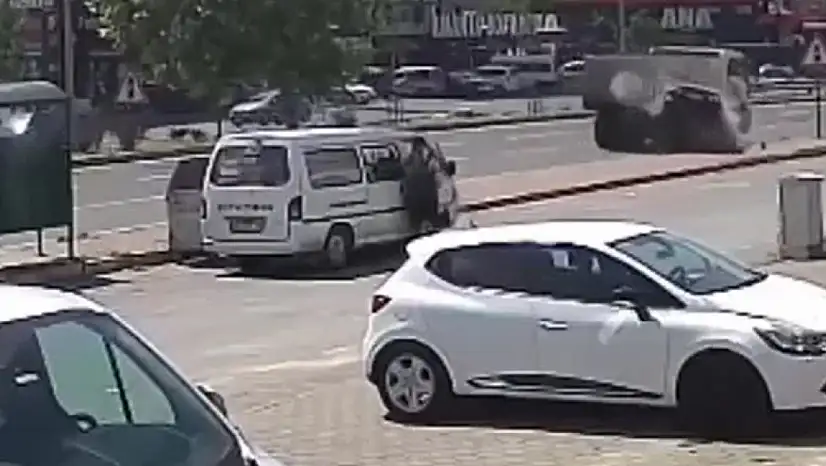 Kayseri'de yaşanan kazalar kameralara işte böyle yansıdı!