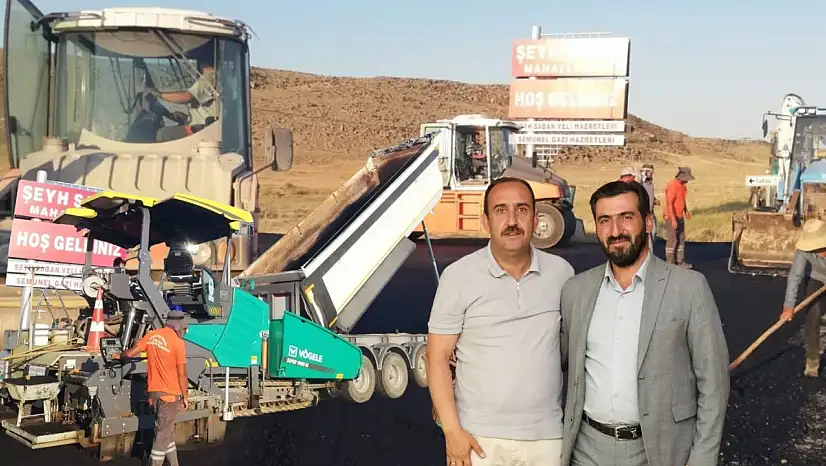Kayseri'de 17,5 milyon liralık yol çalışmasına muhtardan teşekkür