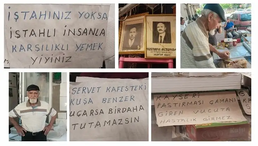 Kayseri'de bir bakkaldan fazlası: Duvarlarda hayatın özeti var!