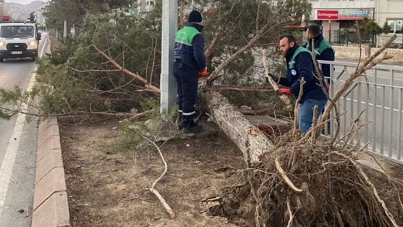 Kayseri'de fırtına alarmı! Büyükşehir ekipleri seferber oldu