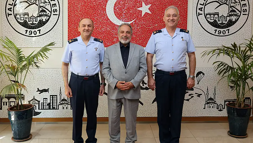 Kayseri'de iki komutandan veda! Başkan Yalçın'la son buluşma