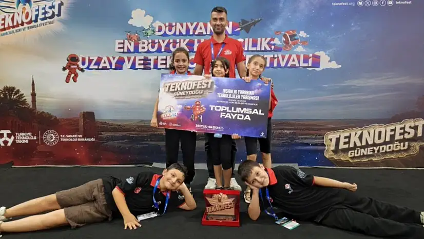 Kayseri'de minik öğrenciler yaptı, TEKNOFEST'ten büyük ses geldi