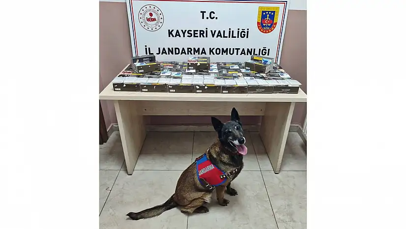 Kayseri'de şehirlerarası otobüste 10 bin kaçak makaron ele geçirildi!