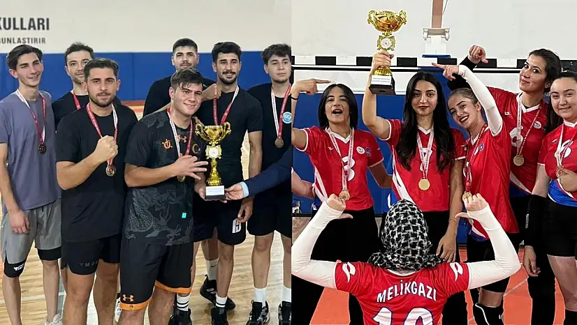 Kayseri'de Yurt Lig Voleybol şampiyonları belli oldu