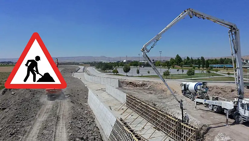 Kayseri'nin altyapısı gelişiyor: Ramazan Deresi ıslah çalışmaları sürüyor!