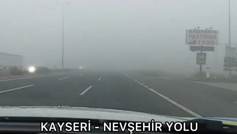 Kayseri sisli havaya uyandı: Emniyetten yol durumuna ilişkin açıklama!