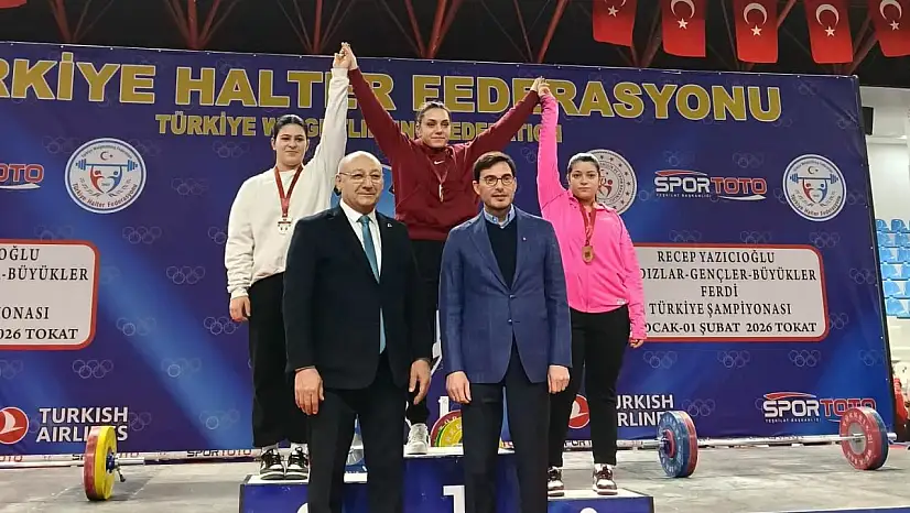 Kayserili sporcu halterde Türkiye şampiyonu oldu
