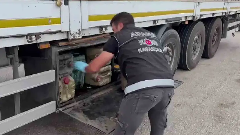 Yedek yakıt bidonunda 149 kaçak telefon çıktı