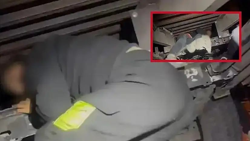 Kayseri'de durdurulan araçta gizli bölmede 2 düzensiz göçmen yakalandı