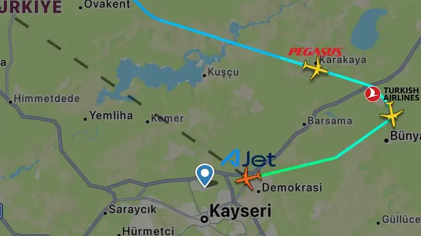 Ankara hava sahası kapatıldı: Uçuşlar Kayseri'ye divert edildi!