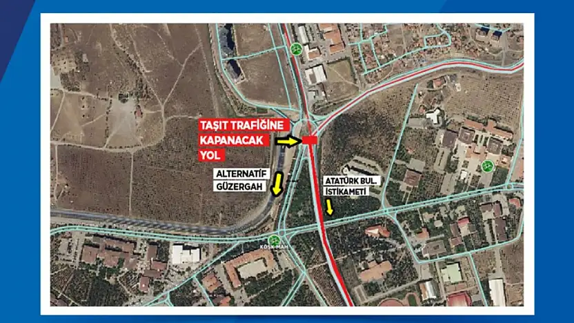 Büyükşehir'den kritik uyarı: Kayseri'de o yol trafiğe kapatılıyor!
