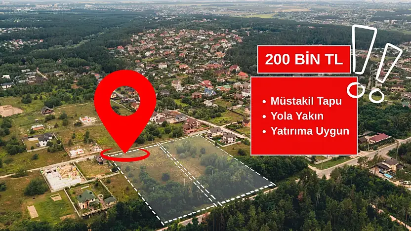 Kayseri'de arsa fiyatları cep yakıyor! 200 bin TL'ye arsa satışı başladı