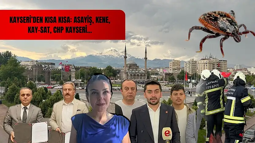 Kayseri'den kısa kısa: Asayiş, Kene, Kay-Sat, CHP Kayseri...