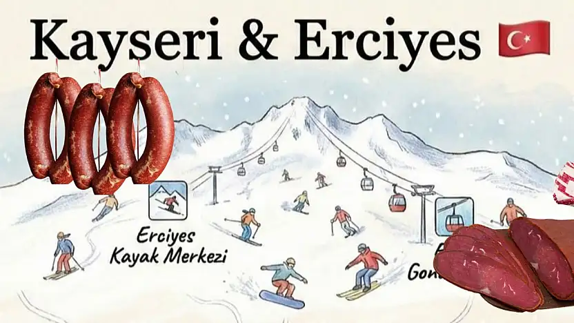 Kayseri'nin keşif haritası ortaya çıktı: Sucuk, Erciyes… Neler neler!