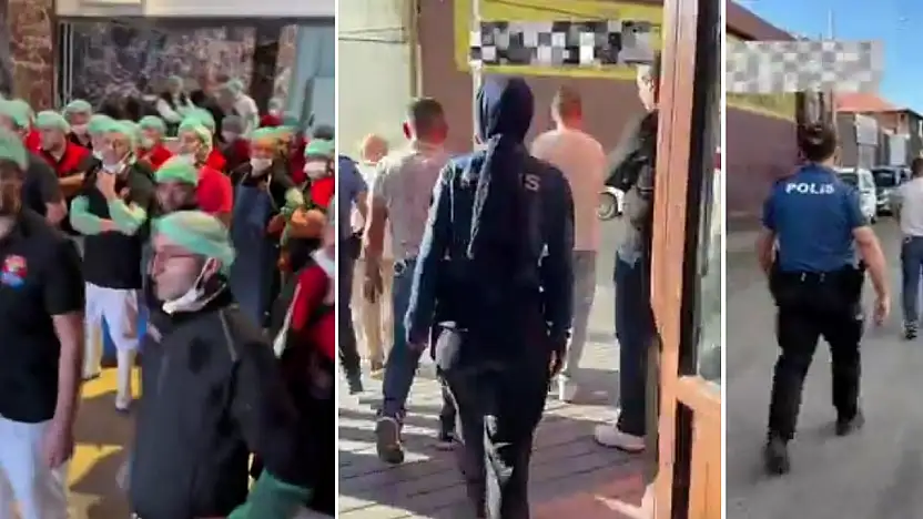 Şahin Sucukları'nda operasyon anı görüntüleri!