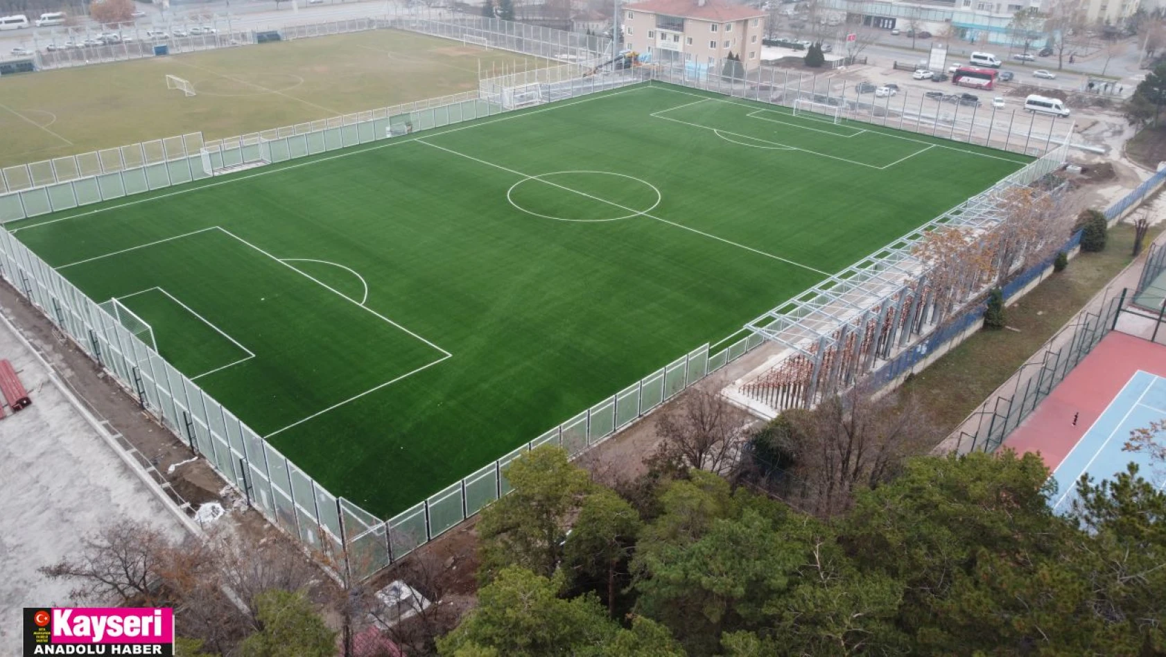 Amatör futbolun kalbi Sümer Stadı'nda çalışmalar sürüyor