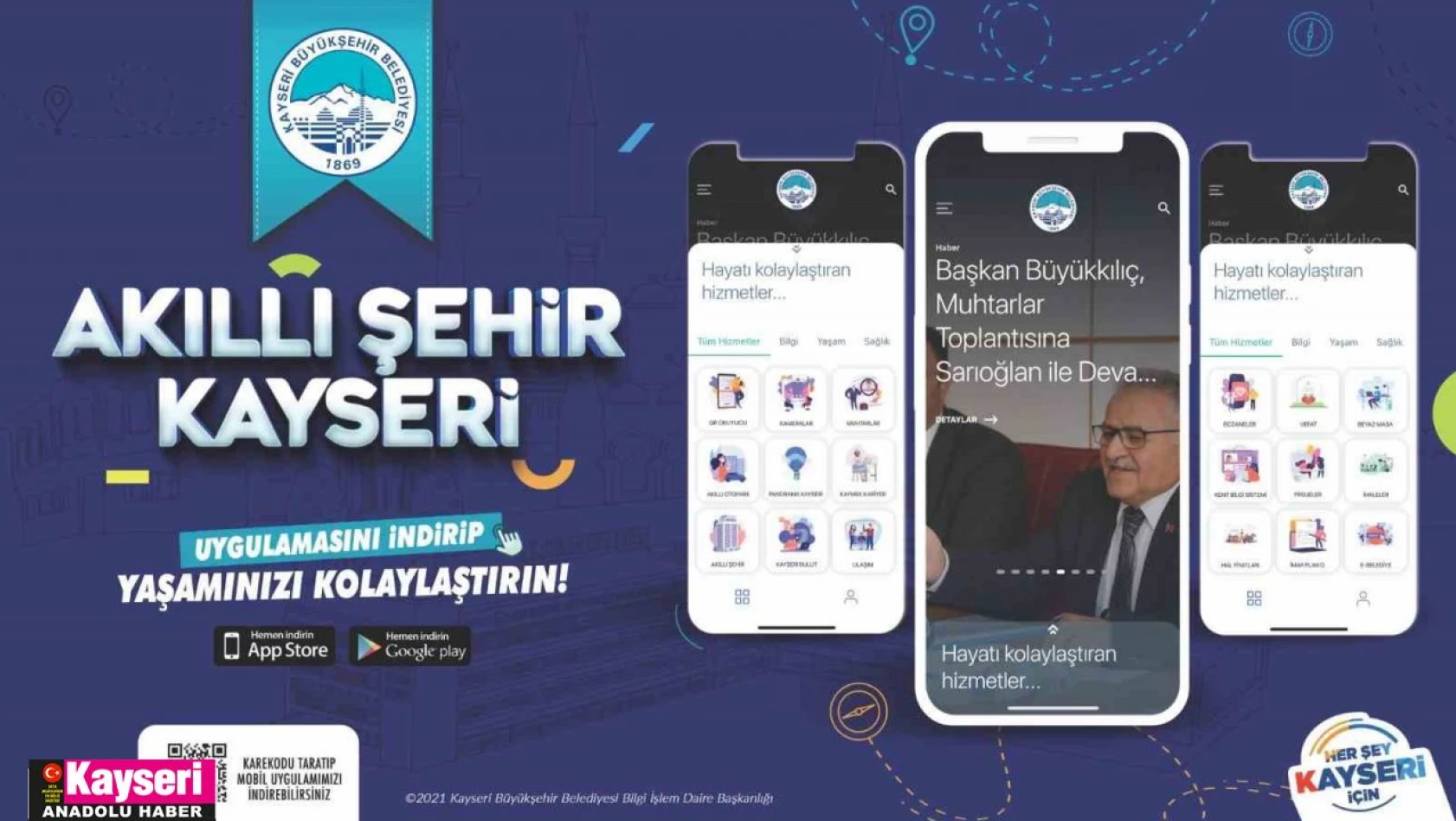 Büyükkılıç'tan Türkiye'de ilk olan 'Akıllı Şehir' yatırımları