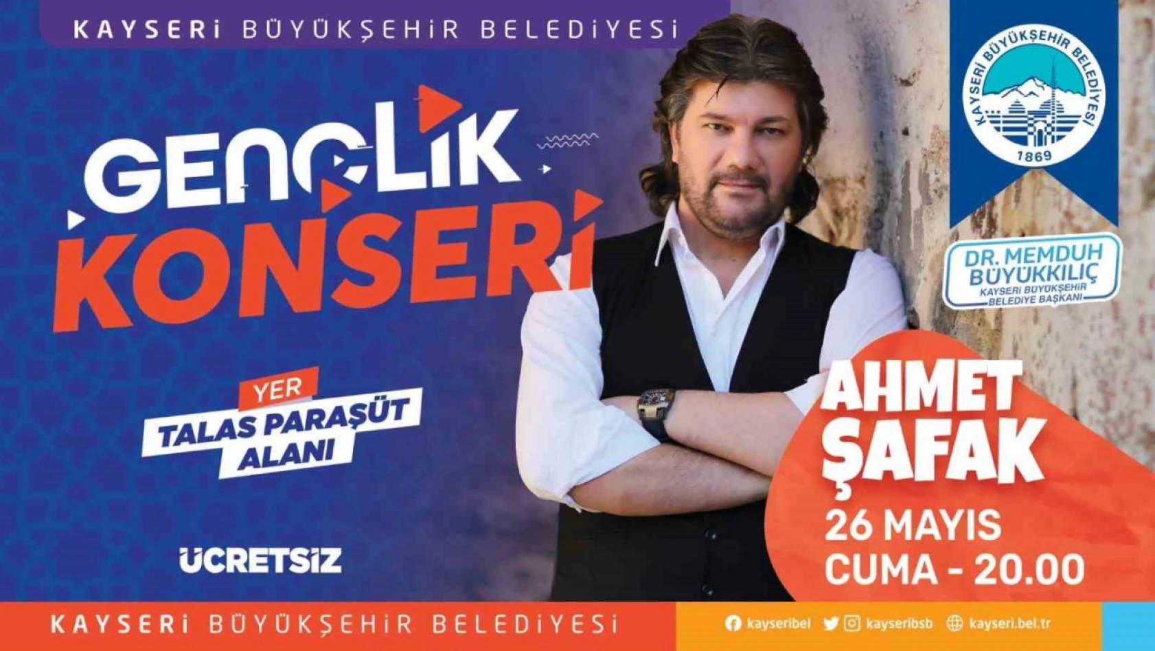 Kayseri'de Gençlik Konseri