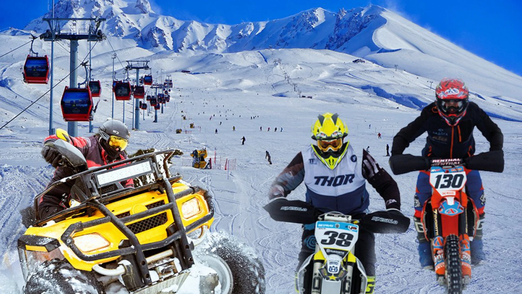 Dünya Kar Motosikleti Şampiyonası Erciyes'te Yapılacak