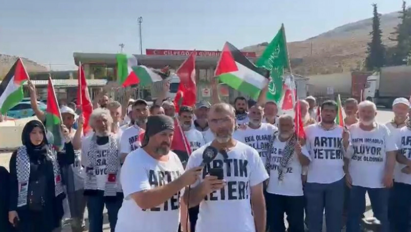 Filistin yürüyüş kafilesi, sınıra ulaştı