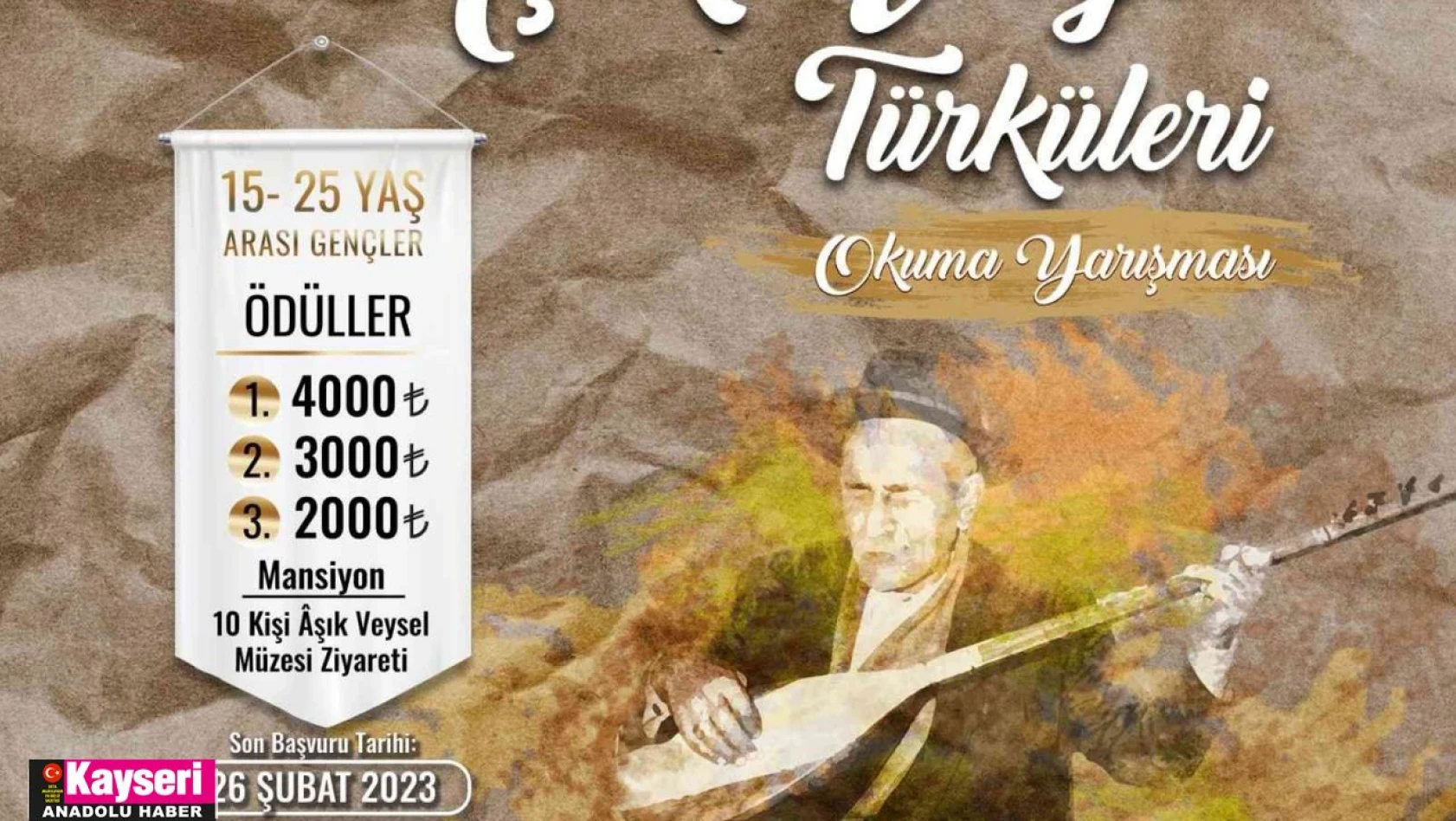 KAYMEK'ten Aşık Veysel türkülerini okuma yarışması