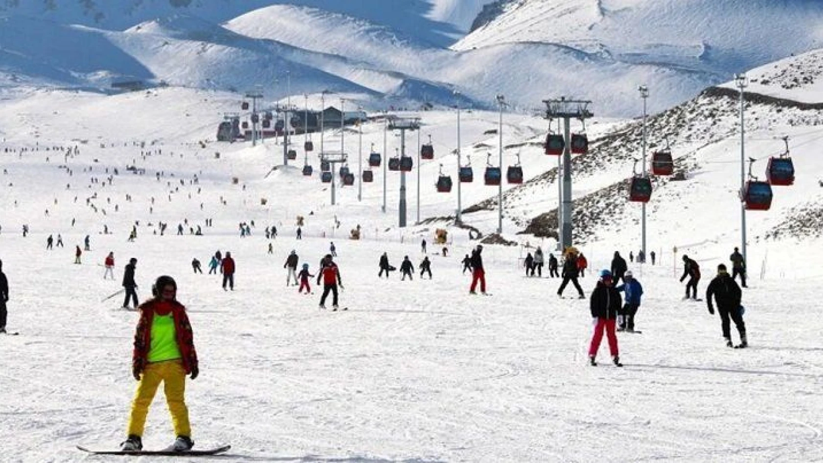 Erciyes'te kayak sezonu sona erdi