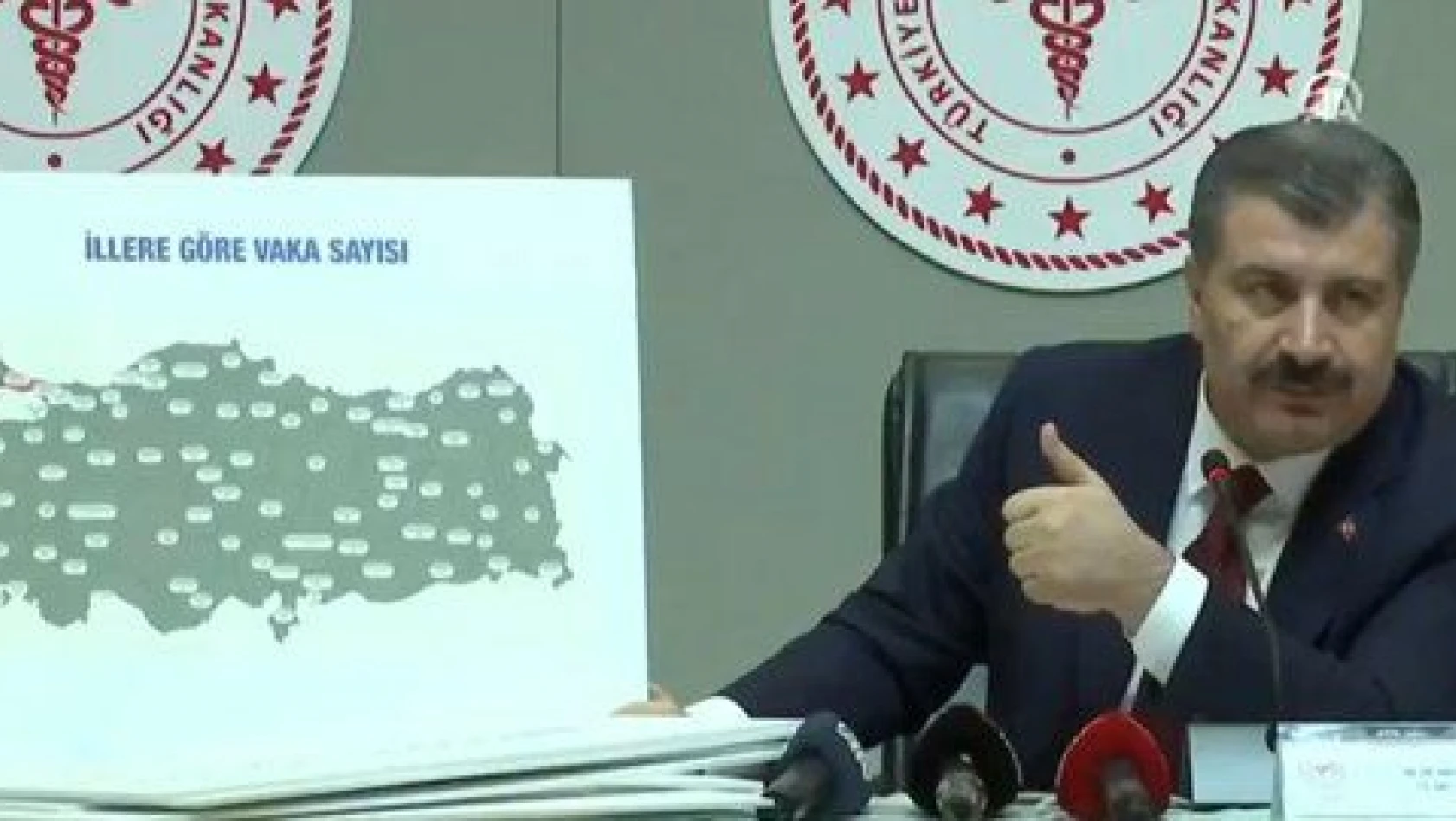 Bakanı Koca illere göre vaka sayısını açıkladı! Kayseri  'de kaç vaka var ?