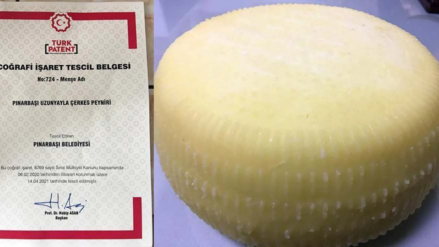 Pınarbaşı'nın 'Çerkes peyniri' coğrafi işaret aldı
