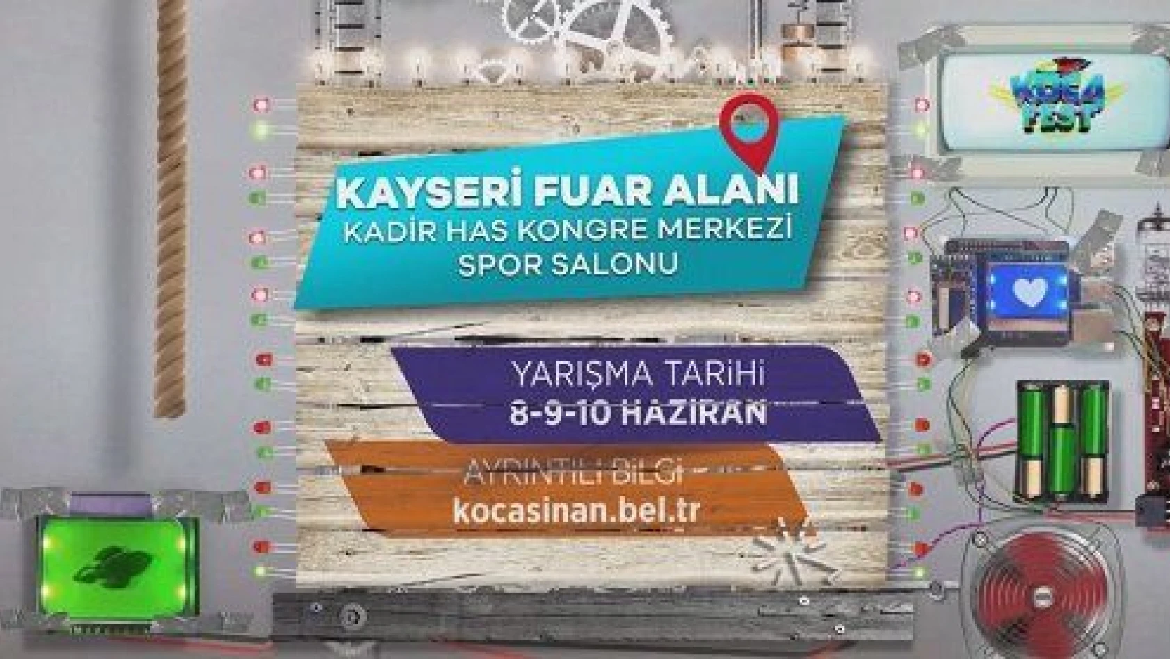 Kayseri 'de ilk olan KOCAFEST Festivaline geri sayım