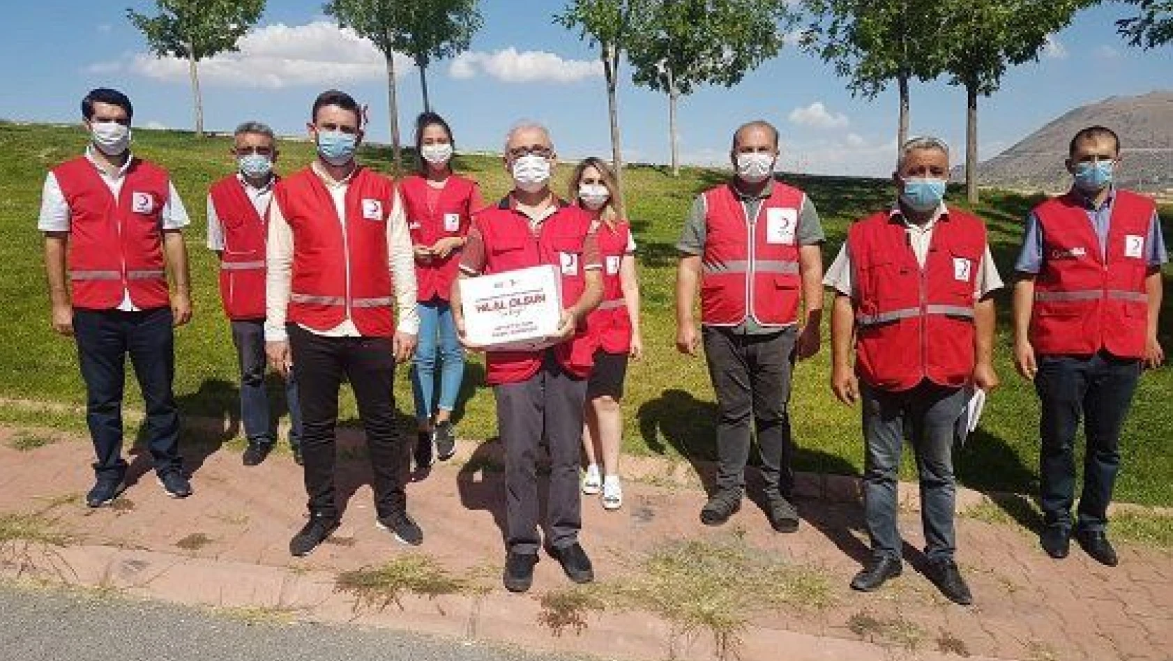 Kayseri'de Türk Kızılay'ı kurban eti dağıtımına başladı