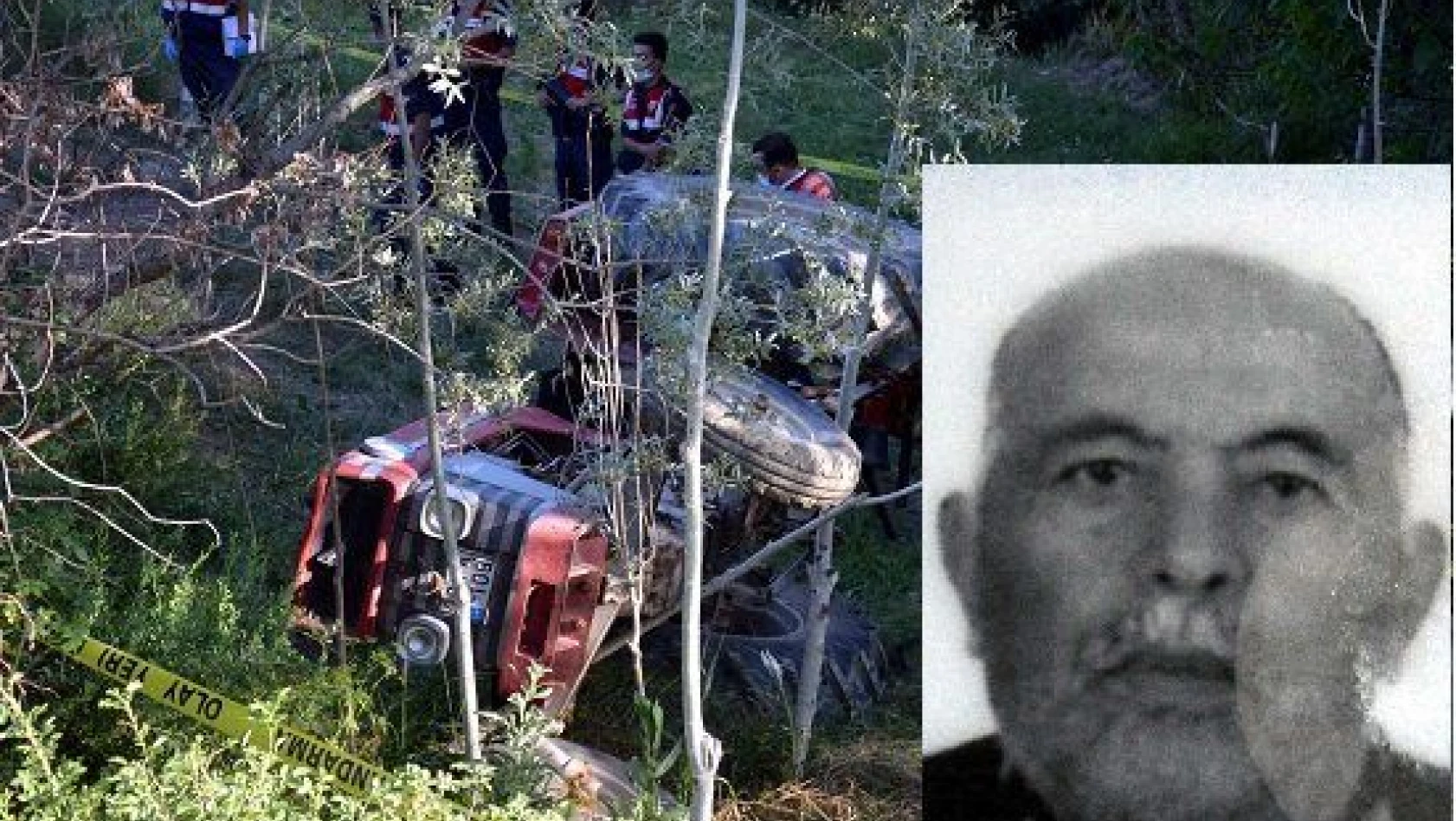 Devrilen traktörün sürücüsü öldü