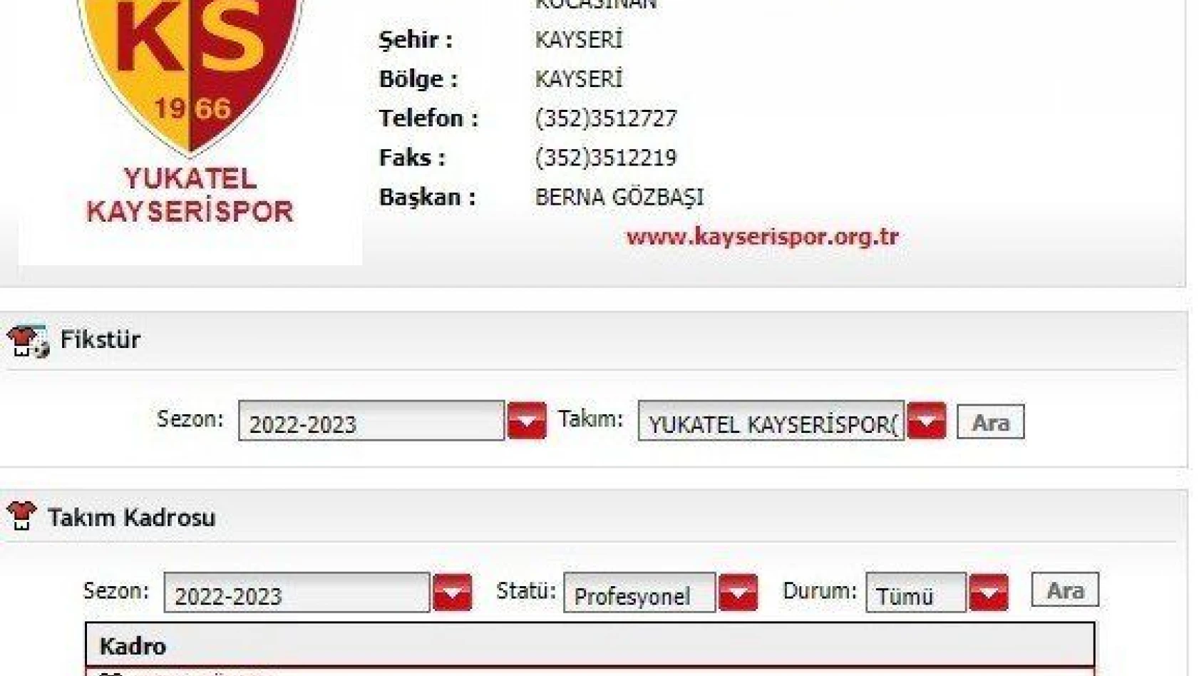 Kayserispor'da 3 oyuncunun lisans çıktı