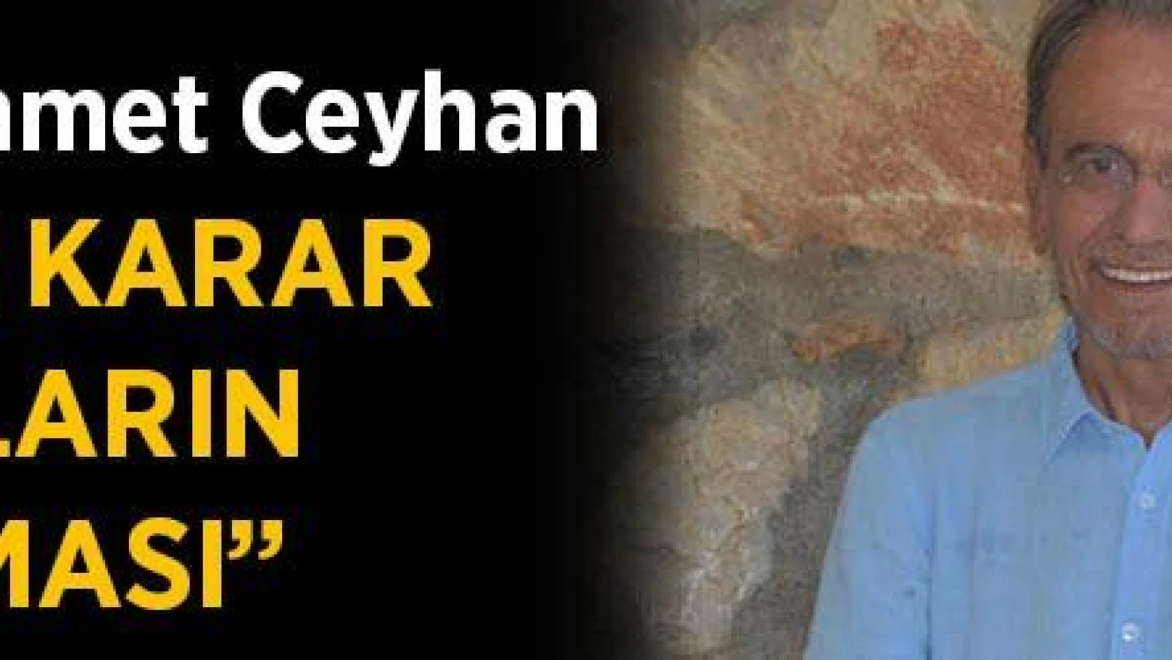 Prof. Dr. Mehmet Ceyhan' En zor karar okulların açılması'