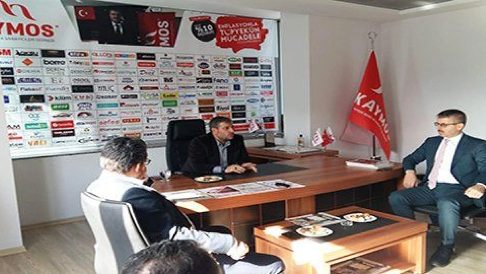 AK Parti İl Başkanı Çopuroğlu ve il yönetiminden KAYMOS'a ziyaret