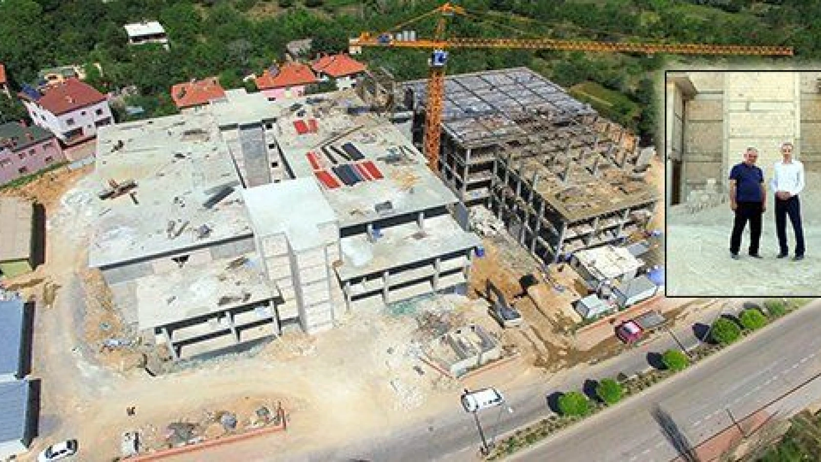 Yahyalı Devlet Hastanesi'nin inşaatı hızla sürüyor 