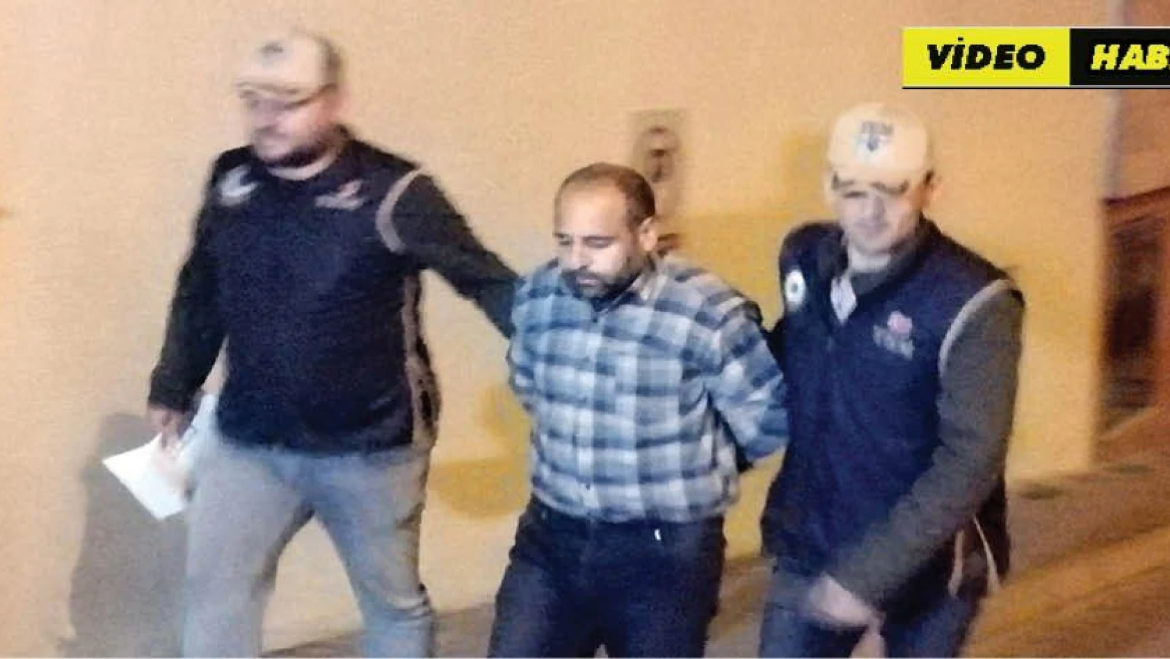 Teröristlere yardım ve yataklık suçundan yakalanan şahıs Kayseri'ye getirildi