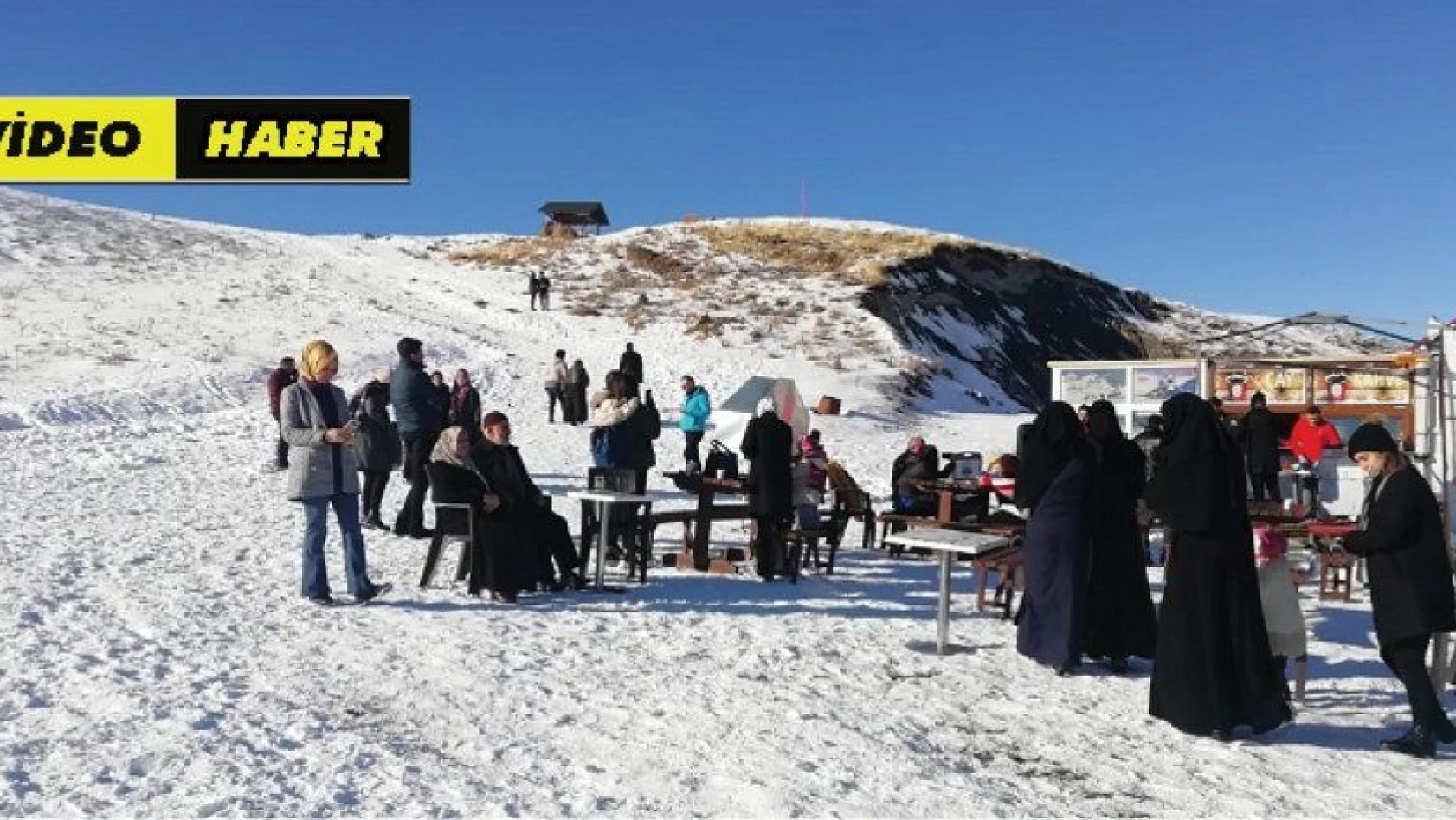 Erciyes'te sezon öncesi ziyaretçi yoğunluğu başladı