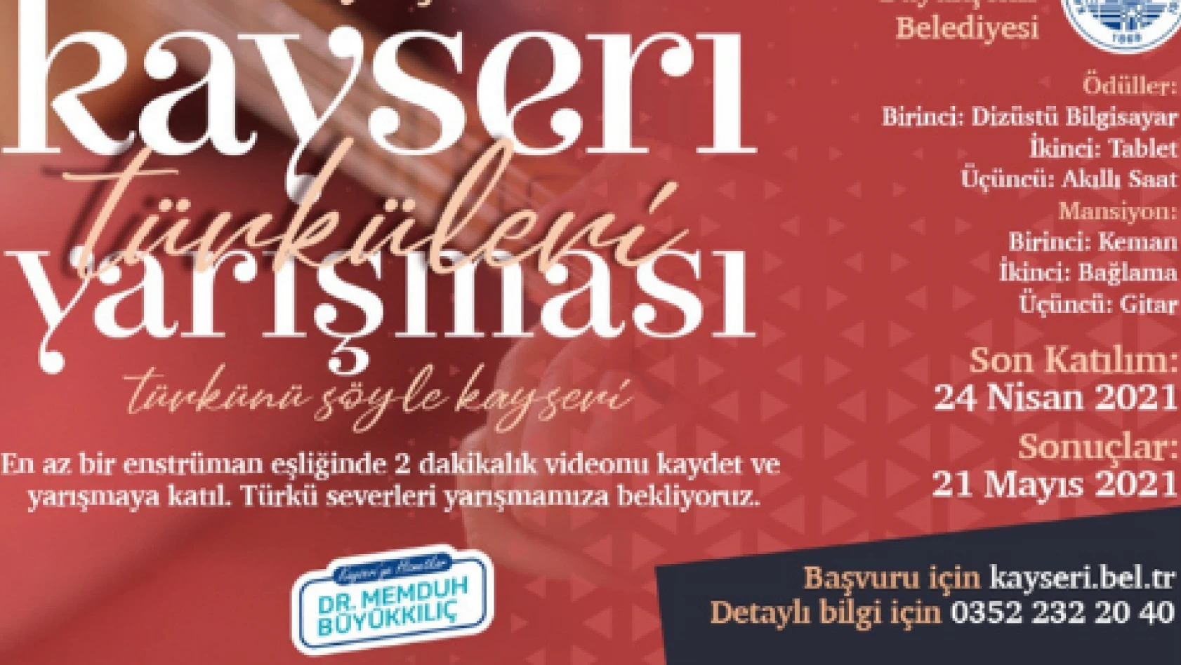 'Türkünü Söyle Kayseri' yarışması düzenleniyor