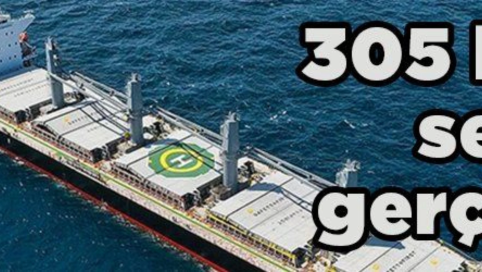 Tahıl koridorundan bir haftada 10 gemiyle 305 bin ton sevkiyat gerçekleşti