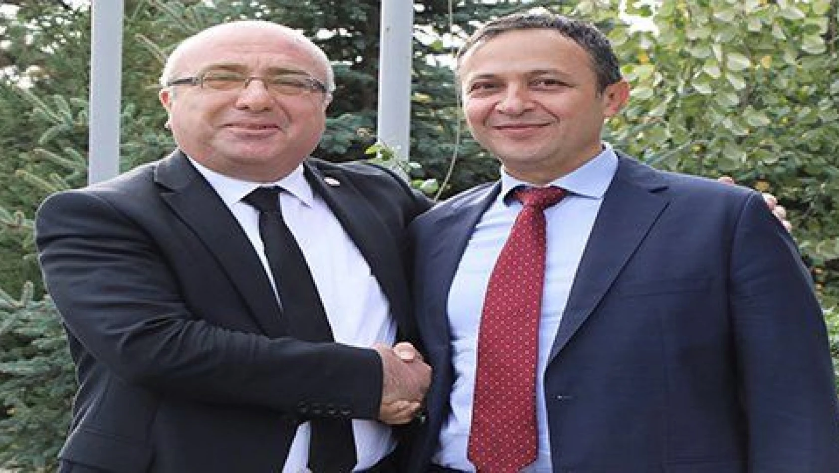 ERÜ Rektörü Çalış, Kayseri Üniversitesi Rektörü Karamustafa'yı Ziyaret Etti 