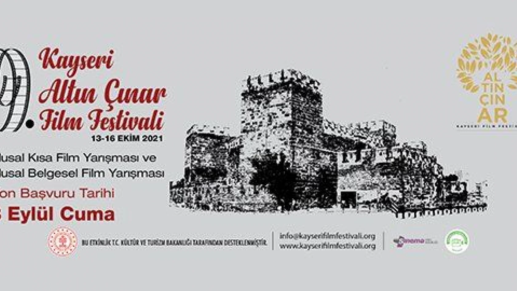 9. Kayseri Altın Çınar Film Festivali başvuruları başladı!