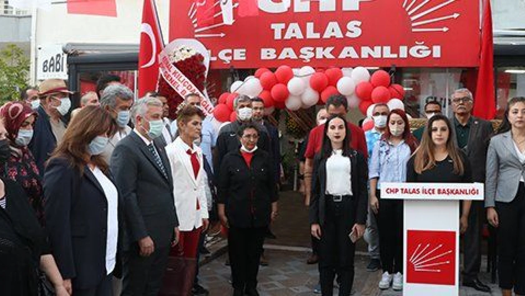 CHP Talas İlçe Başkanlığı yeni binası törenle açıldı
