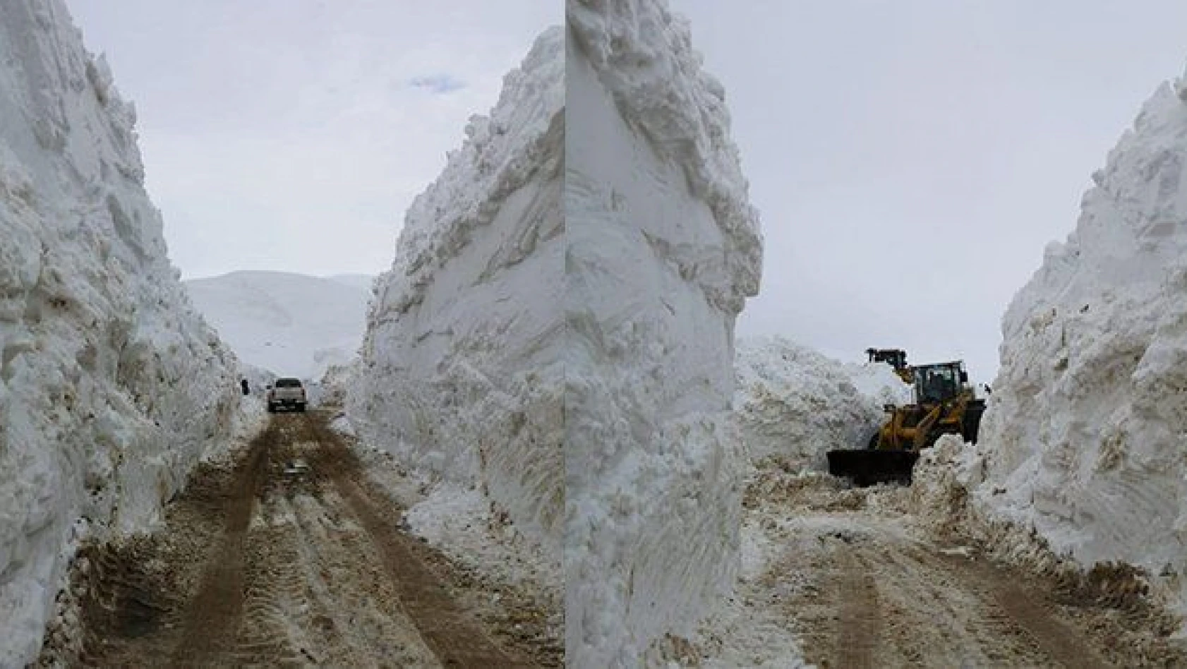 Mayıs ayında 7 metre karla mücadele