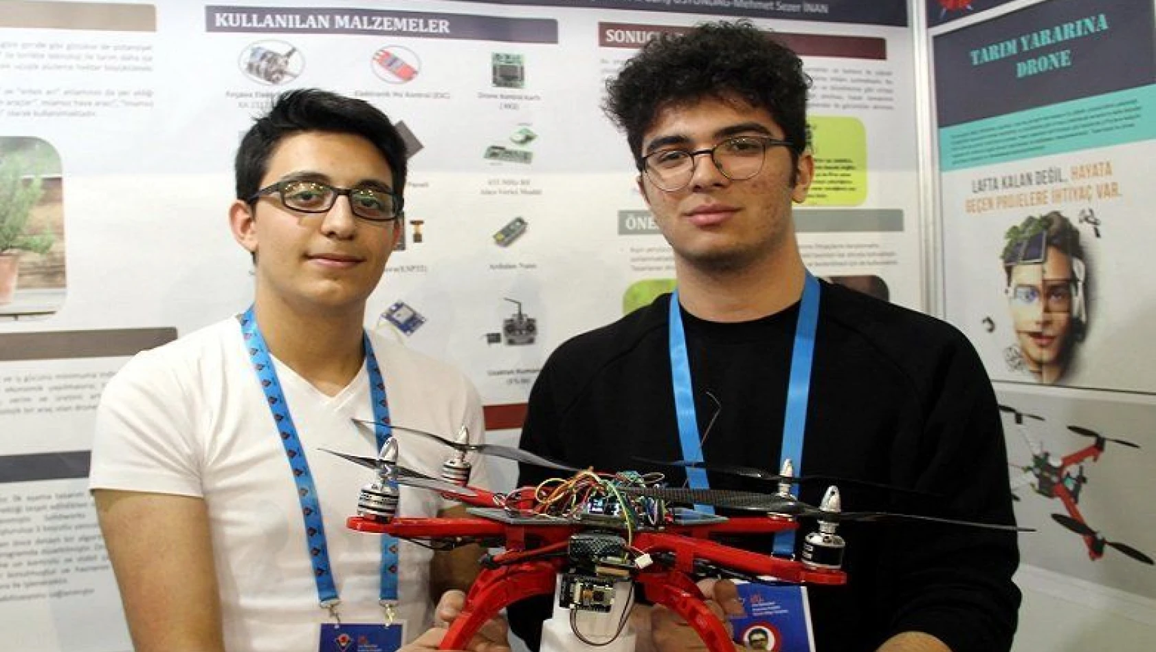 Liselilerden 'tarım dostu drone'
