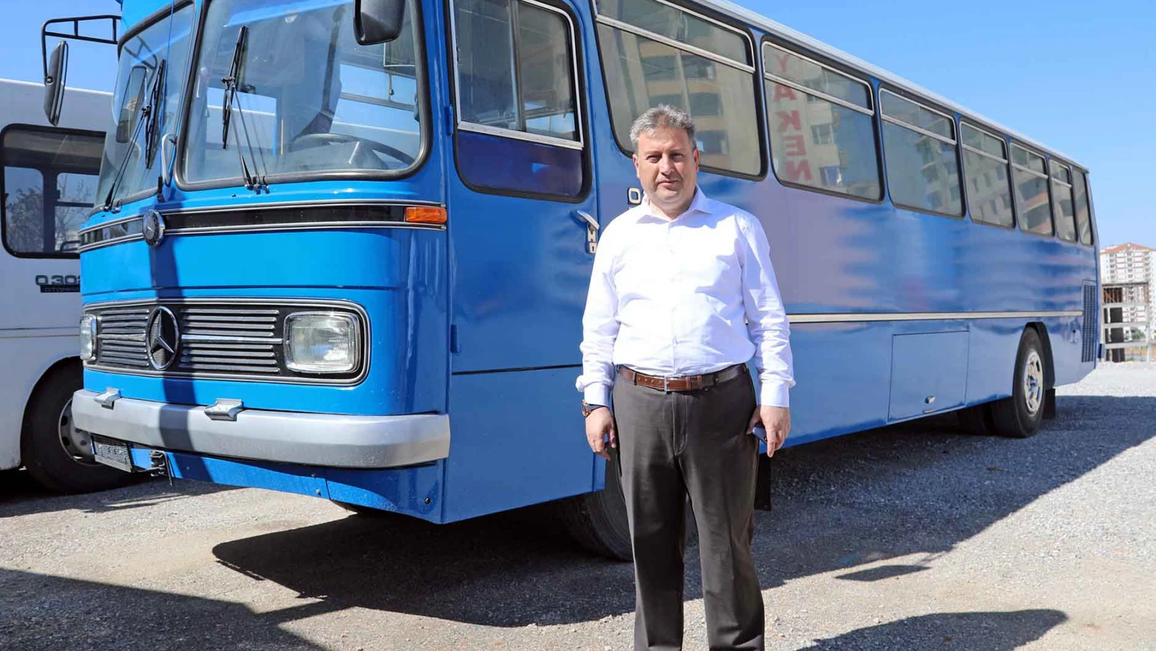 Başbakan Yıldırım'ın otobüsü Talas'ta