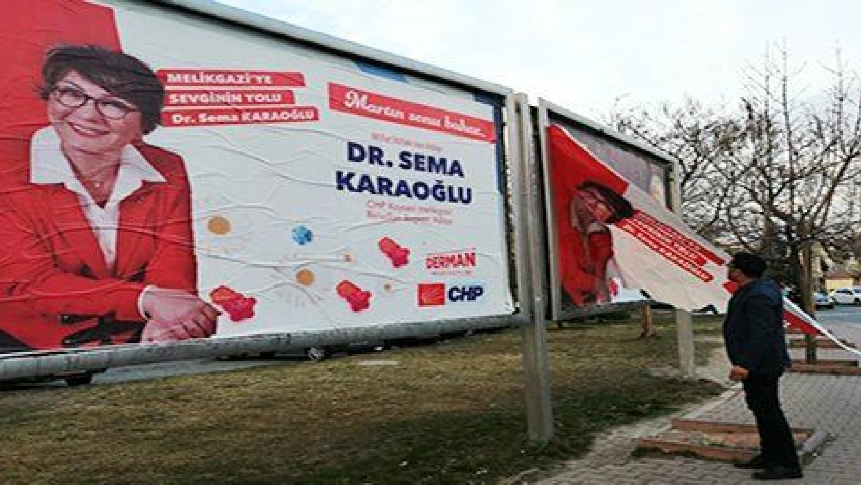 Dr. Sema Karaoğlu'nun Pankartına Sabotaj