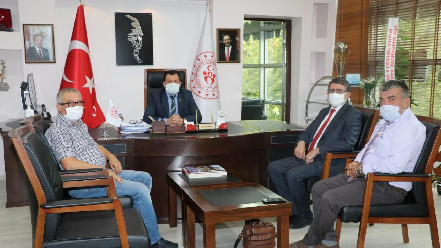 Voleybol İl Temsilciliği'nden İl Müdürü Ali İhsan Kabakcı'ya ziyaret