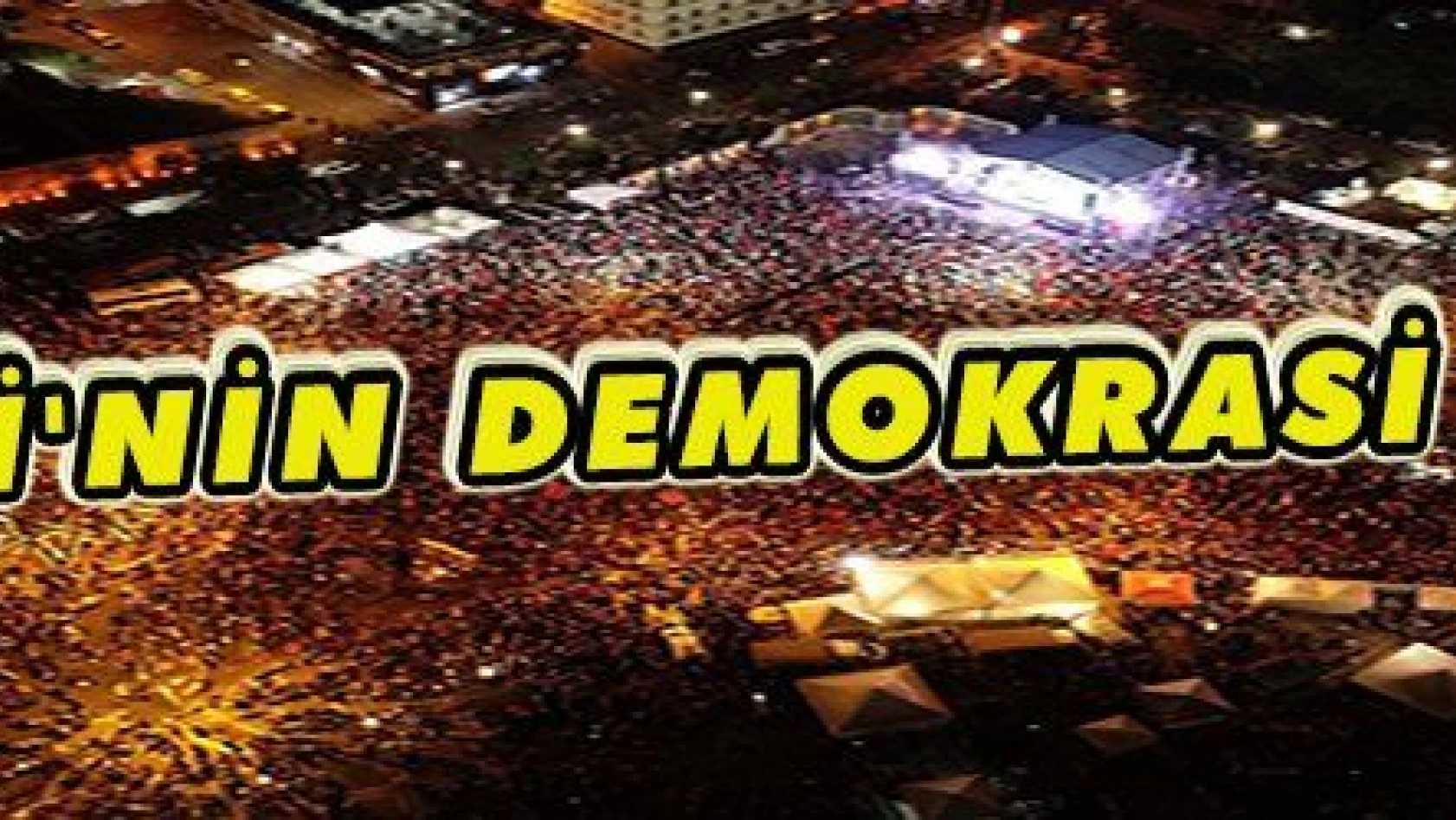 Kayseri'de 'Demokrasi nöbeti'