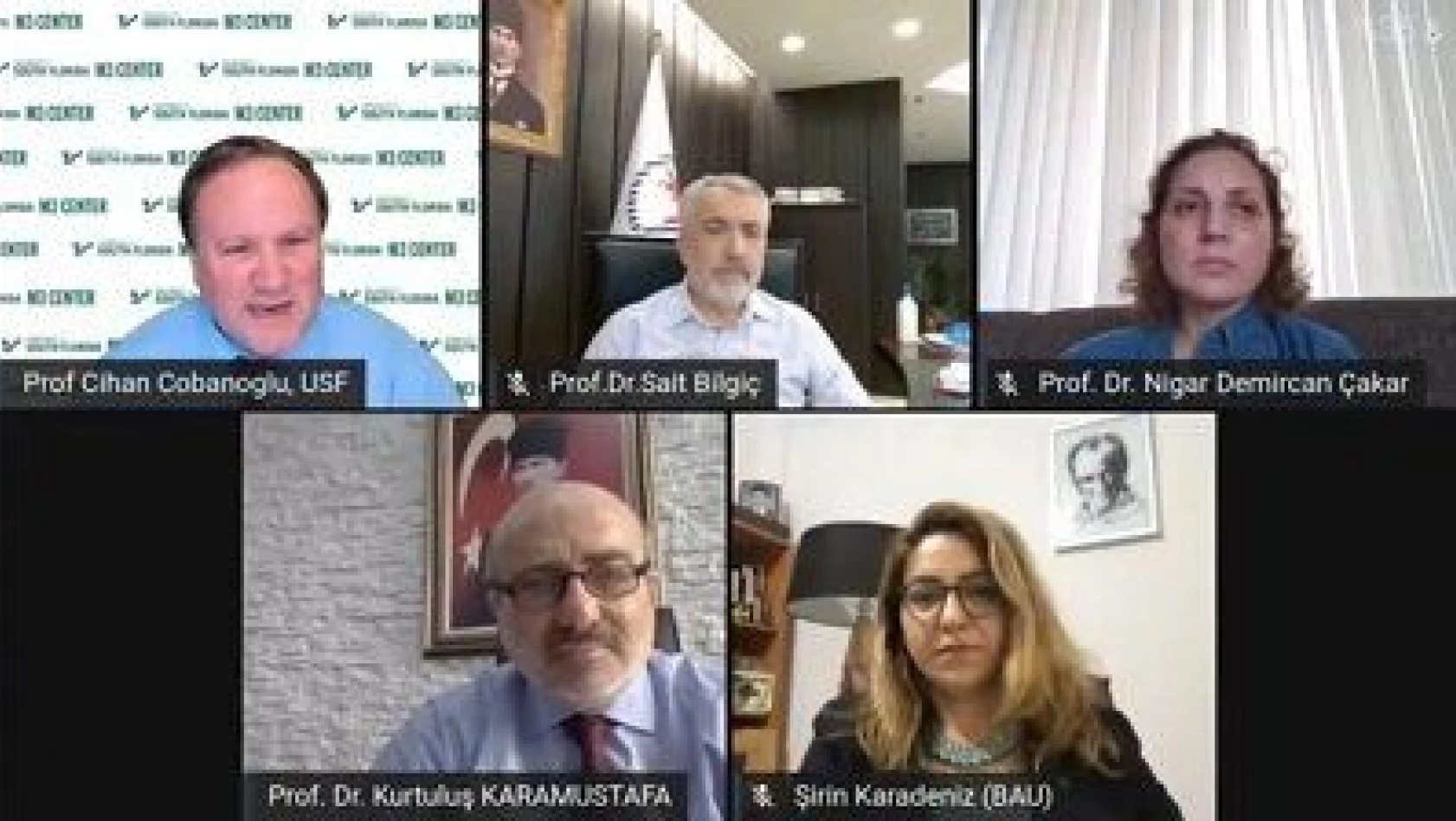 Kayseri Üniversitesi Rektörü Karamustafa, 'Rektörler Paneli'ne online katıldı